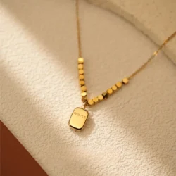 Minimalist Square Pendant Necklace